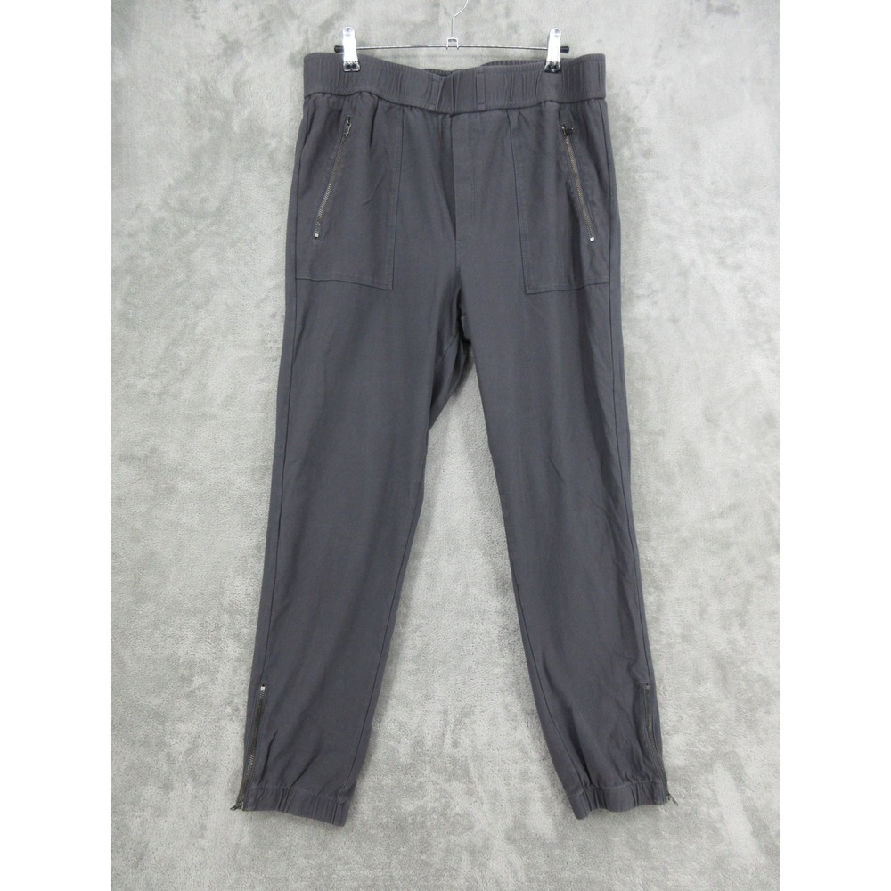BLANKNYC Pants Womens Size L Jogger Ankle Zip Athleisure Athletic Lounge Grey